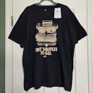 Nike Black "Hot Waffles To Go" Graphic Tee
